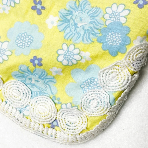 Lilly Pulitzer Yellow Lion Floral Print Cuba Libre Pattern Skirt Size 8 Vintage - Picture 6 of 7